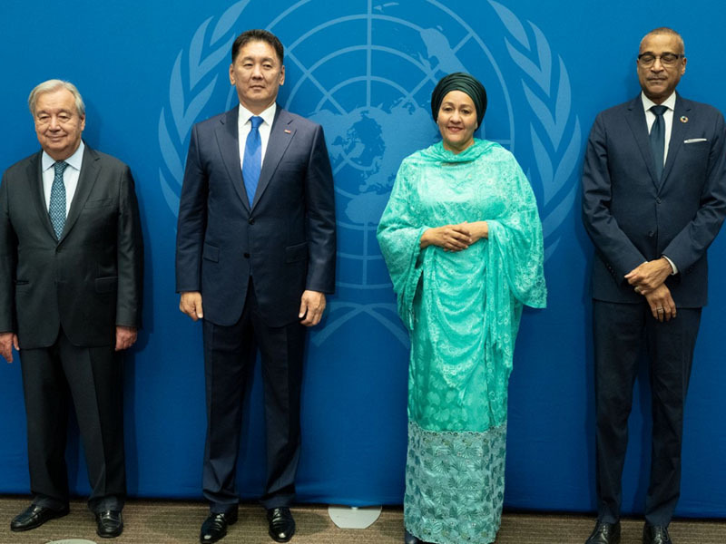 Ерөнхийлөгч У.Хүрэлсүх НҮБ-ын Ерөнхий Ассамблейн 80 дугаар чуулганы Ерөнхий санал шүүмжлэлд оролцож байна